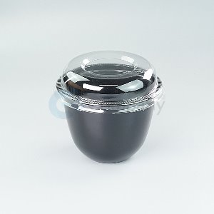 일회용 투명 빙수용기 소 DS-301 블랙 박스600개세트