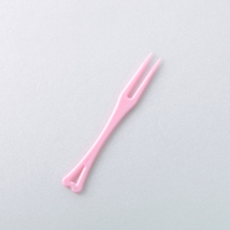 칼라미니포크 두발 85mm (TY) 핑크 10000개(박스)