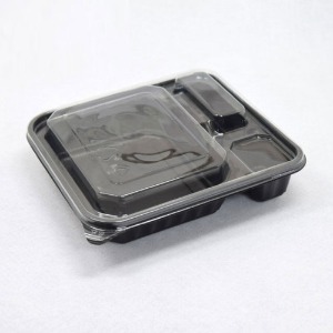 덮밥도시락 3칸 ULP-SY605(PET) 200개세트 박스